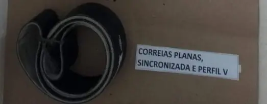 Correias industriais — planas, sincronizadas, perfil V