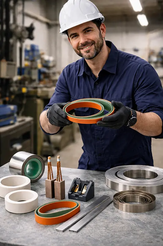 Aplicações industriais das peças Milial em processos de trefilação